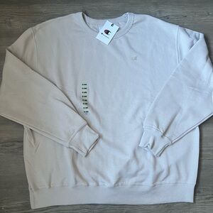 NWT Champion Men’s Powerblend Crewneck Sweatshirt Tan